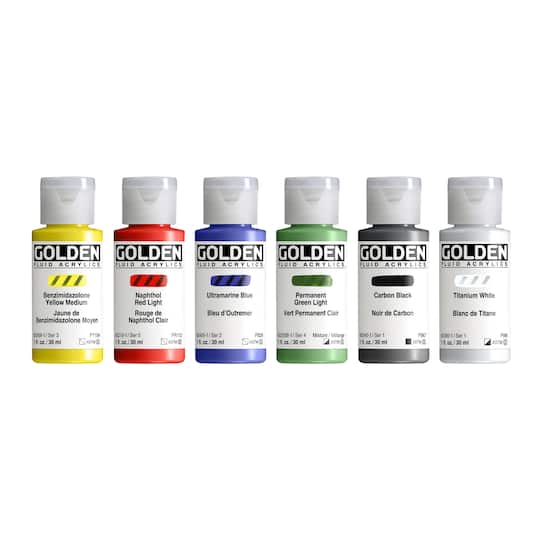 Golden&#xAE; Fluid Acrylics&#x2122; 6 Color Fluid Intro Set